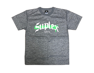 SUPLEX MMAロゴ ドライTシャツ（ヘザーチャコール）