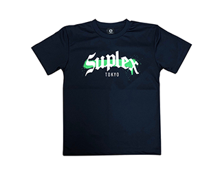 SUPLEX MMAロゴ ドライTシャツ（ネイビー）