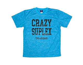 CRAZY SUPLEXドライTシャツ(ヘザーブルー)