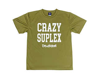 CRAZY SUPLEXドライTシャツ(オリーブ)