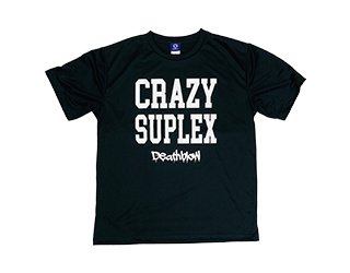 CRAZY SUPLEXドライTシャツ(ブラック)